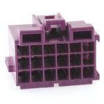 Junior-Power-Timer Buchsengehäuse 18-polig (3×6), violett