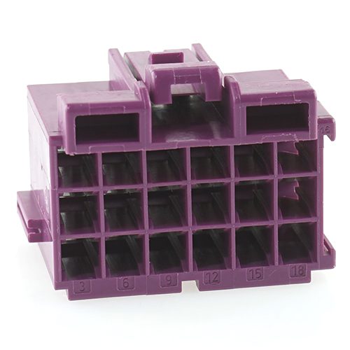 Junior-Power-Timer Buchsengehäuse 18-polig (3x6), violett