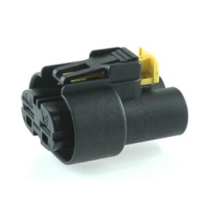 Leistungs-Steckverbinder, female holder 2-polig, schwarz, wasserdicht