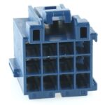 Junior-Power-Timer Buchsengehäuse, 12-polig (3×4), blau