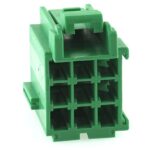 Junior-Power Timer Buchsengehäuse, 9-polig (3×3), grün