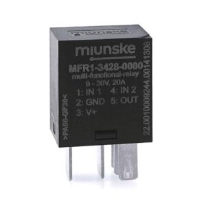 Multifunktionsrelais, Mikro-Bauform, high-side, 20A, 9-30V, 2 Eingänge, Halbleiterrelais, parametrierbar