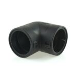 Wellrohr-Verbinder NW36-36, 90°-Winkel, schwarz