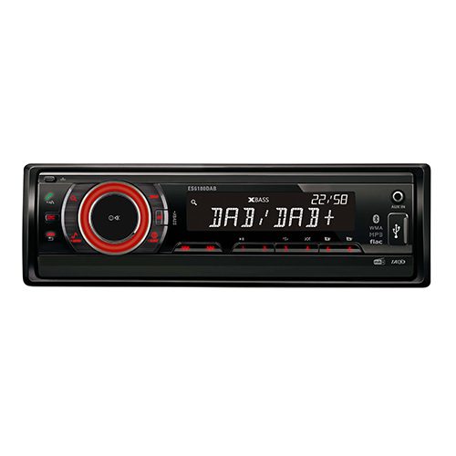 Radio ES 6180, 12V, 1DIN Autoradio mit USB/Bluetooth/AM/FM/DAB+