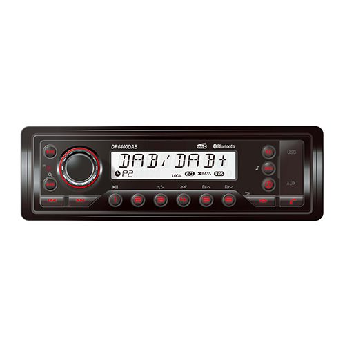 Radio DP 6400, 12/24V, 1DIN Autoradio mit USB/Bluetooth/AM/FM/DAB+