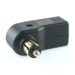 Gewinkelter Normstecker 16A, 12-24 VDC