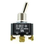 on-none-on Kippschalter, 10A/250V, 15A/125V, einpolig, abgedichtet