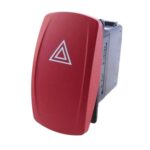 Warnblinkschalter, 12V, Contura V, LED 1 rot, Symbol, „Warndreieck“