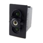 on-off Schalter, 12V/20A, für Contura II,III,IV,V, LED 1 grün hell, LED 2 grün hell