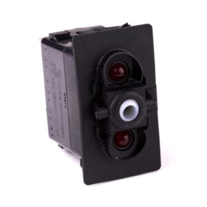 off<on Taster, 12V/20A, für Contura II,III,IV,V, LED 1 rot, LED 2 rot