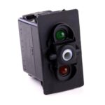 off<on Taster, 12V/20A, for Contura II,III,IV,V, LED 1 grün hell, LED 2 gelb