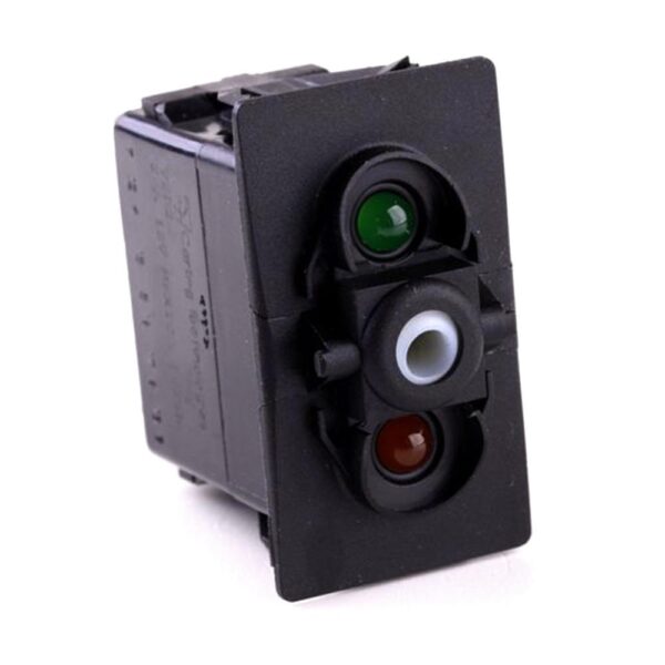 off<on Taster, 12V/20A, for Contura II,III,IV,V, LED 1 grün hell, LED 2 gelb