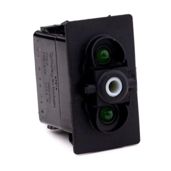 on>off<on Taster, 24V/15A, für Contura II,  III, IV, V, LED 1 grün hell, LED 2 grün hell