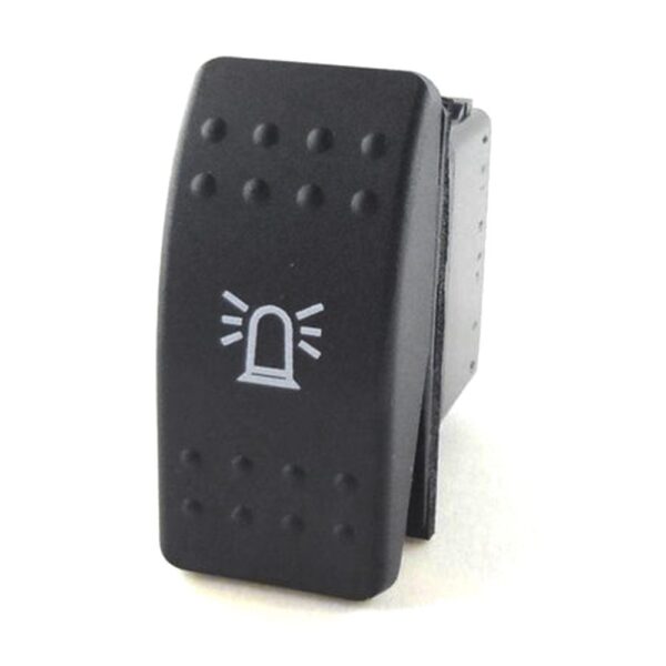 on-off Doppelschalter, 24V/15A, Contura II, ohne Lampe/LED, ohne Linse, Symbol "Rundumkennleuchte", mit Flächendichtung