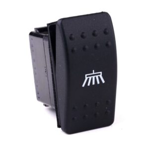 on-on Doppelschalter, 24V/15A, Contura II, ohne Lampe/LED, ohne Linse, Symbol "Besen", mit Flächendichtung