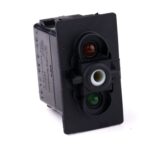 on>on Doppeltaster, 12V/20A, für Contura II,III,IV,V, LED 1 gelb, LED 2 grün hell