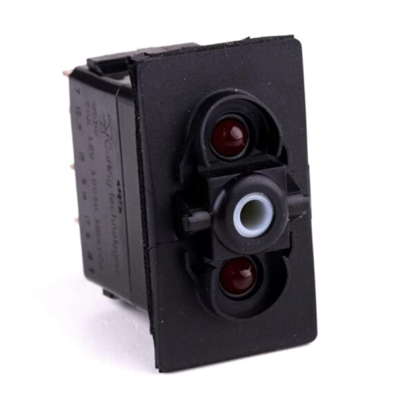 on>off<on Doppeltaster, 12V/20A, für Contura II,III,IV,V, LED 1 rot, LED 2 rot, mit Flächendichtung