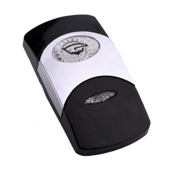 Wippe Contura VI, schwarz, glanzverchromter Einsatz, Welle konkav, ovale und schmale Linse klar, Symbol "Bilgenpumpe"