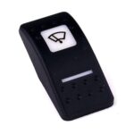 Wippe Contura II, schwarz, quadratische und schmale Linse weiß, Symbol „Scheibenwischer“