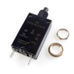 Thermischer Schutzschalter 28VDC/250 VAC, 8A, mit Gewindehalsbefestigung, mit Handauslöser