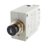 Thermischer Leistungsschutzschalter 28VDC/115VAC, 6 A, mit Gewindehalsbefestigung