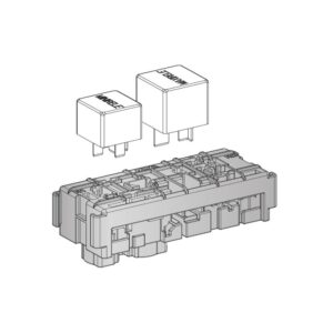 Steckmodul für 1 x Mini-Relais und 1 x Power Relais
