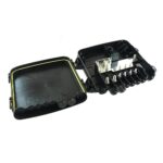 Sicherungshalter PDU8-BOX für 4 MidiVal und 2 MegaVal, mit Aufnahme für Module und Sicherungshalter SML, mit Befestigungslaschen, mit Deckel