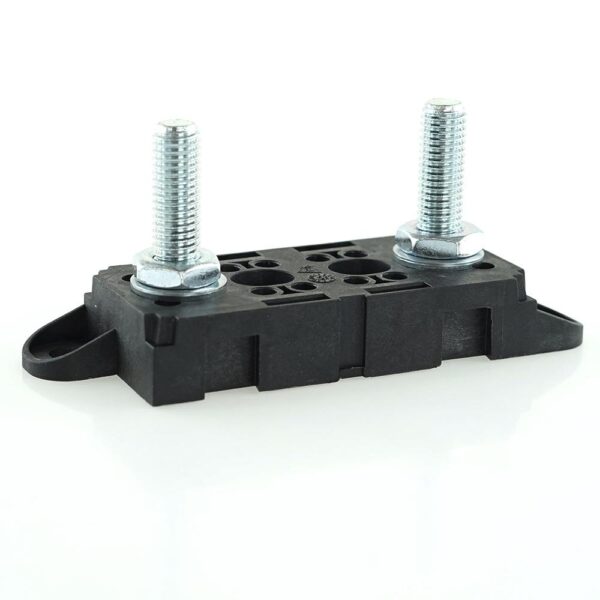 Universal-Sicherungshalter M10, 61mm, mit Laschen, mit flachen Muttern