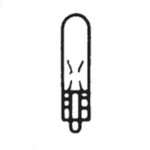 Glassockellampe 24V, 1,2W