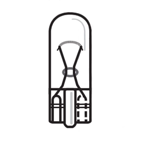 Glassockellampe 12V, 5W