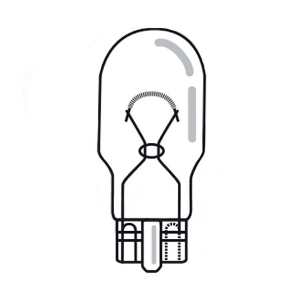 Glassockellampe 12V, 10W