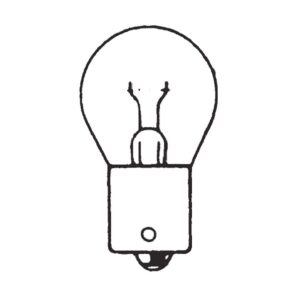 Kugellampe 12V, 15W, BA15s