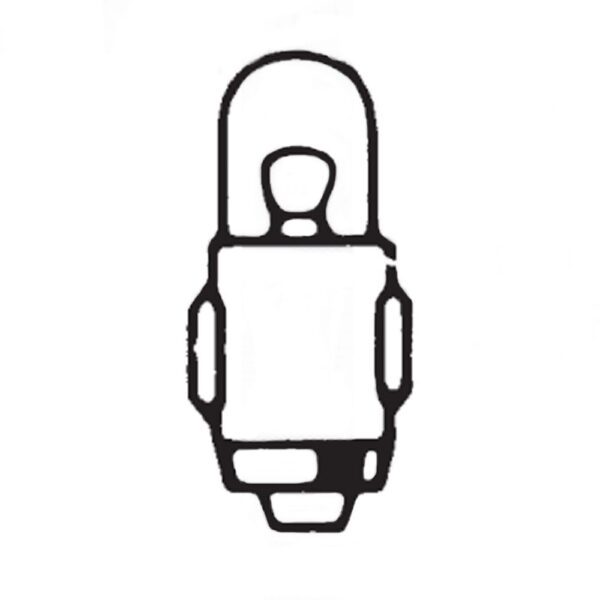 Anzeigelampe 12V, 2W, BA7s