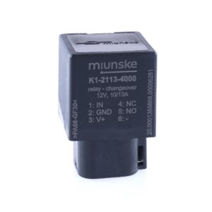 Relais 12V, 10/13A, Wechsler, mit Diode, IP68mit Deutschstecker