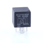 Mini-Relais 12V, 30/40A, Wechsler, mit Diode, vergossen
