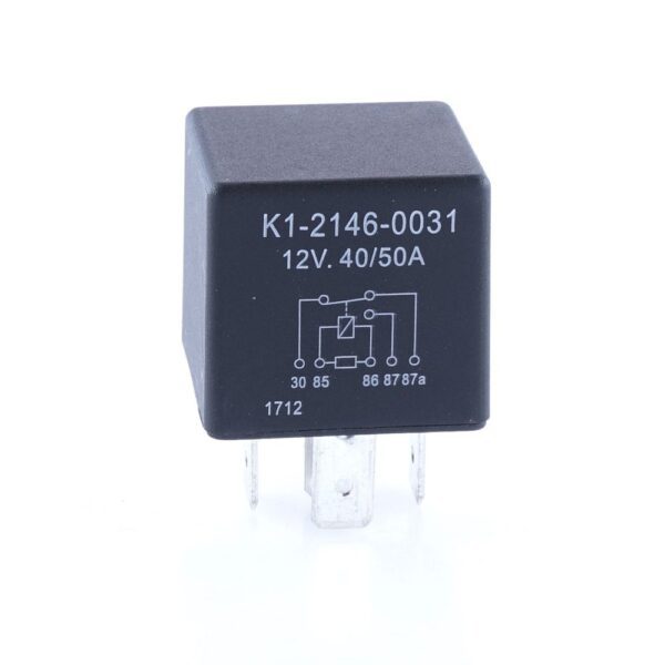Mini-Relais 12V, 40/50A, Wechsler, mit Widerstand