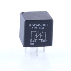 Mini-Relais 12V, 40A, Schließer, mit Widerstand, vergossen