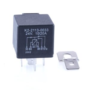 Mini-Relais 24V, 10/20A, Wechsler, mit Diode
