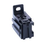 Mikro-Relais-Sockel mit Lasche und Erweiterungsaufnahme, 2x 6,3mm + 3x 4,8mm