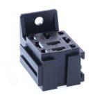 Mini-Relais-Sockel, anreihbar, mit Erweiterungsaufnahme, anschraubbar, 5x 6,3mm + 4x 2,8mm