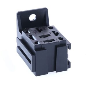 Mini-Relais-Sockel, anreihbar, mit Erweiterungsaufnahme, anschraubbar, 5x 6,3mm + 4x 2,8mm