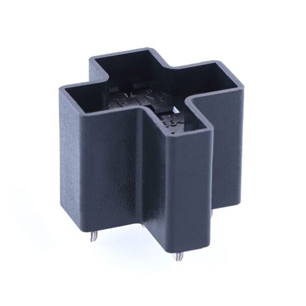 THT Mini-Relais-Sockel, Zentralstecker, 5-polig, 5x 6,3mm, LP-Montage