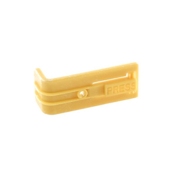 Sicherungsbügel für Mini-Relais-Sockel, gelb, Länge 47mm