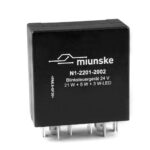 Blinkgeber 24V, 1 x 21W + 1 x 5W + 1 x LED-Leuchte, Mischbetrieb, vierkanalig, vollelektronisch, lastfreie Steuereingänge