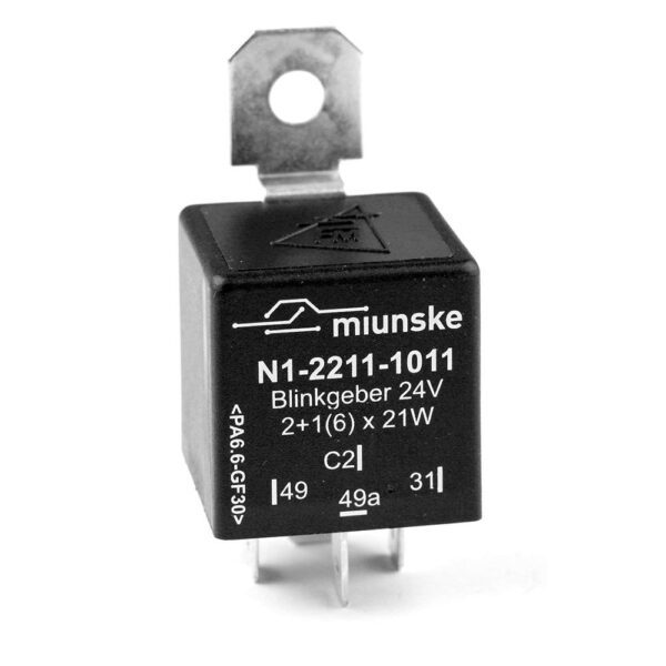 Blinkgeber 24V, 2+1(6) x 21W, mit Befestigungslasche, mit C2-Ausgang und Sonderfunktion auf C2