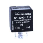 Universalblinkgeber 9V…30V, 4-200W/24V, vollelektronisch, mit C-Ausgang