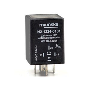 Zeitrelais 12V, 4s, abfallverzögert, nicht potentialfrei, retriggerbar, wassergeschützt