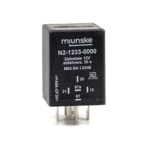 Zeitrelais 12V, NC 10/NO 15A, 30s, abfallverzögert, nicht potentialfrei