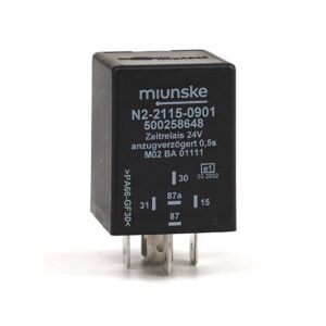 Zeitrelais 24V, NC 10A/ NO 15A, 0,5s, anzugverzögert, potentialfrei