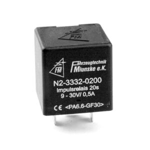 Impulsrelais 9...30V, 20s, Vorglühzeitkontrolle 6W(12V)/12W(24V), Ausgang schaltet U(b)